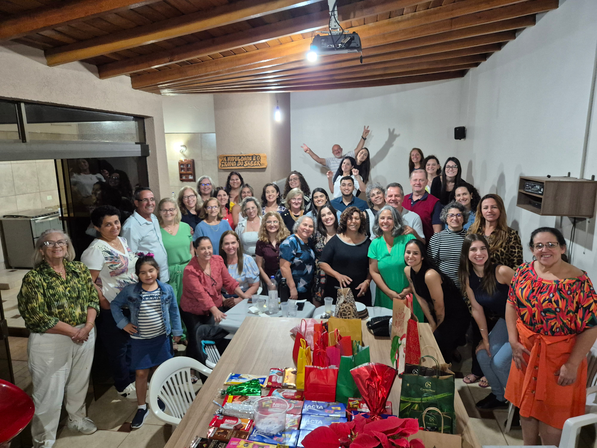 Confraternização de alunos e equipe do estúdio Carol Querubim